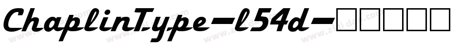 ChaplinType-l54d字体转换