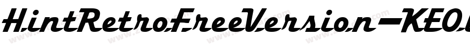 HintRetroFreeVersion-KEOl字体转换
