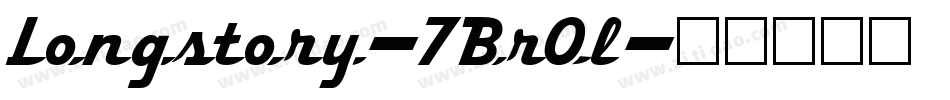 Longstory-7BrOl字体转换