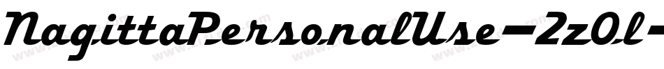 NagittaPersonalUse-2zOl字体转换