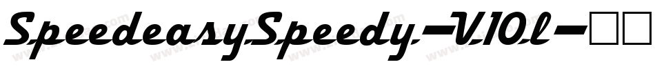SpeedeasySpeedy-V1Ol字体转换