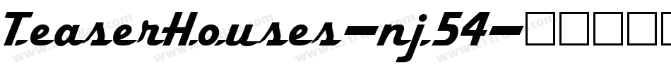 TeaserHouses-nj54字体转换
