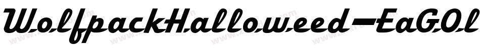 WolfpackHalloweed-EaGOl字体转换