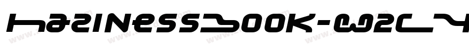 HazinessBook-W2LY字体转换