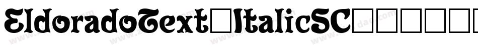 EldoradoText-ItalicSC字体转换