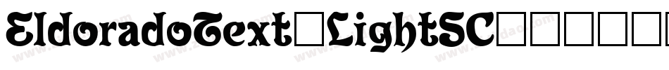 EldoradoText-LightSC字体转换
