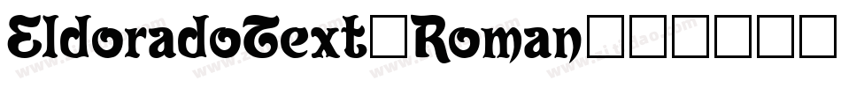 EldoradoText-Roman字体转换