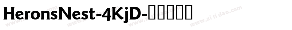 HeronsNest-4KjD字体转换