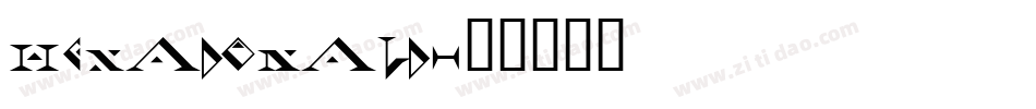 Hexadonald字体转换