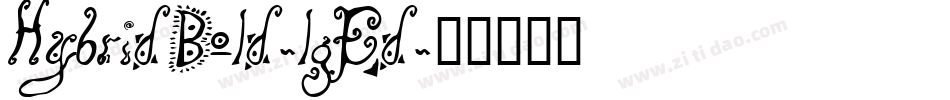 HybridBold-lgEd字体转换