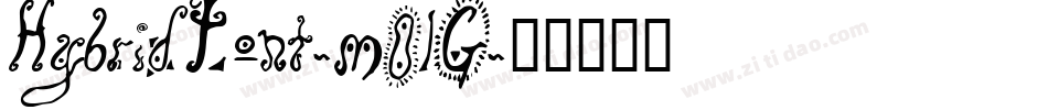 HybridFont-mOlG字体转换