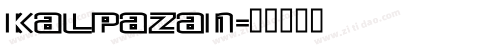 Kalpazan字体转换