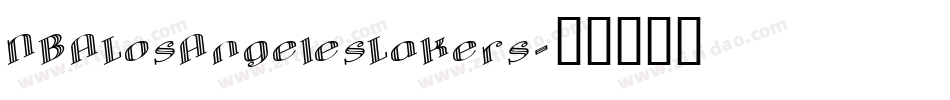 NBALosAngelesLakers字体转换