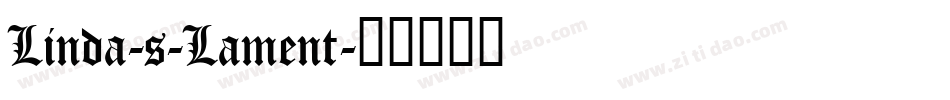 Linda-s-Lament字体转换