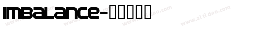 Imbalance字体转换