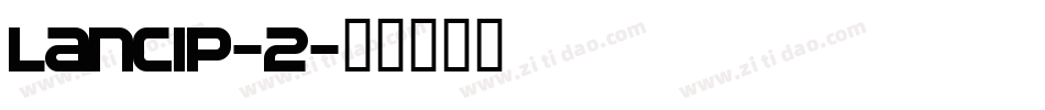 lancip-2字体转换