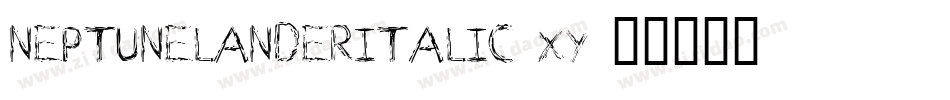NeptuneLanderItalic-4Xy9字体转换