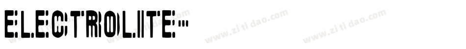 Electrolite字体转换