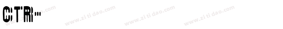 ctr字体转换