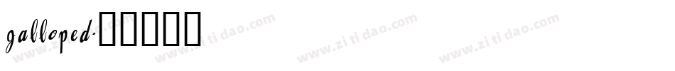 Galloped字体转换
