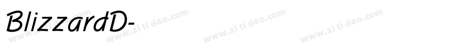 BlizzardD字体转换