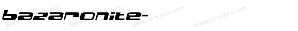 Bazaronite字体转换