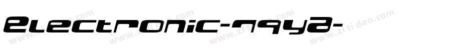Electronic-7qyA字体转换