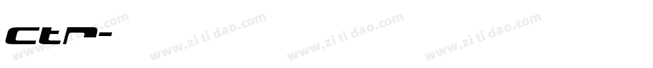 ctr字体转换