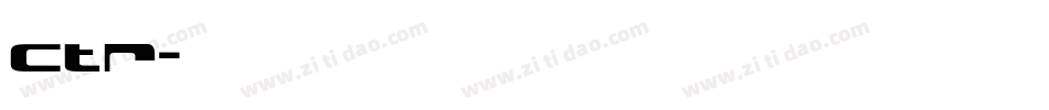 ctr字体转换