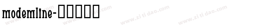 modemline字体转换