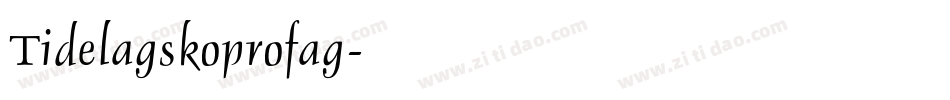 Tidelagskoprofag字体转换