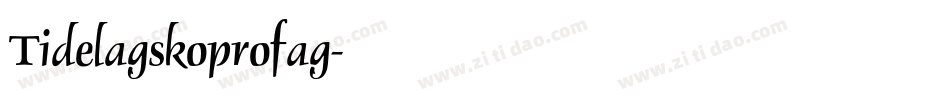 Tidelagskoprofag字体转换