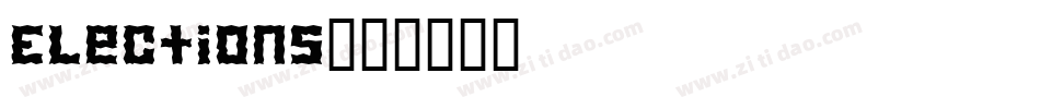 Elections字体转换