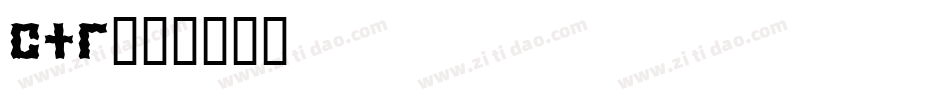 ctr字体转换