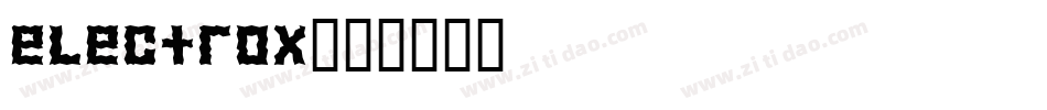 electrox字体转换