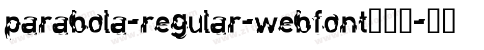 parabola-regular-webfont生成器字体转换