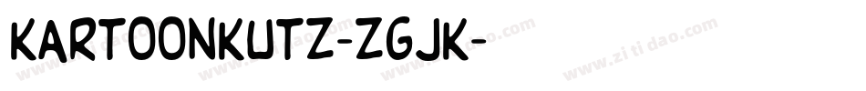 Kartoonkutz-ZGjK字体转换