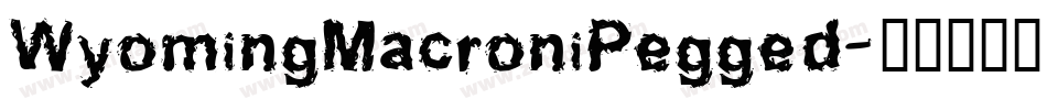 WyomingMacroniPegged字体转换