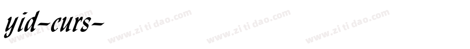 yid-curs字体转换