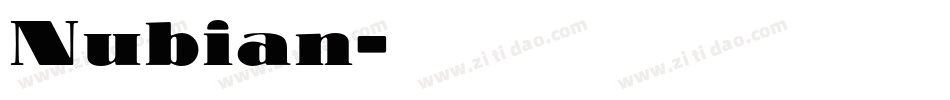 Nubian字体转换