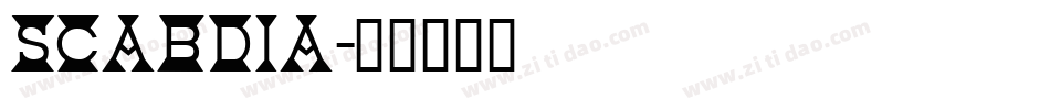 Scabdia字体转换