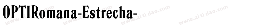 OPTIRomana-Estrecha字体转换