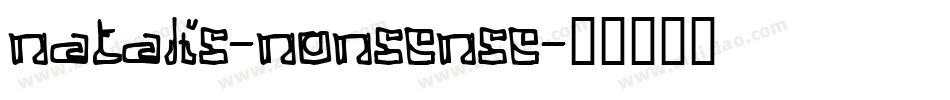 Natalis-Nonsense字体转换