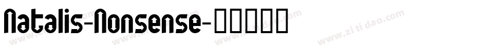 Natalis-Nonsense字体转换