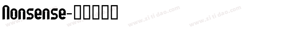 Nonsense字体转换