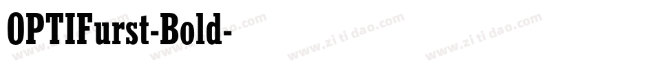 OPTIFurst-Bold字体转换