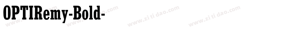 OPTIRemy-Bold字体转换