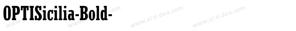 OPTISicilia-Bold字体转换