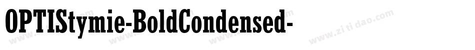 OPTIStymie-BoldCondensed字体转换