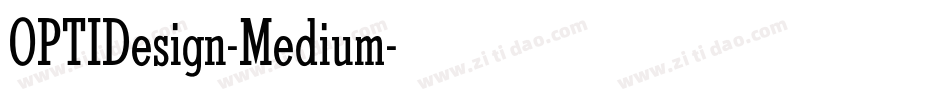OPTIDesign-Medium字体转换